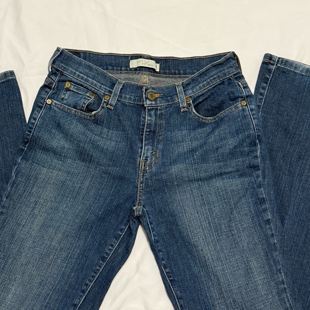 Women’s Levi's 515 blue Indigo Straight Jeans size 6 - Picture 4 of 16